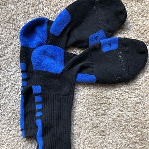 Blue/Black Large Nike Elite Socks